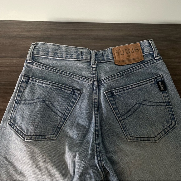 Vintage High-waisted Light Blue Wash Straight Leg Jeans - Picture 6 of 11